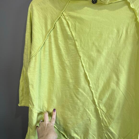 Soft Surroundings Green Lagenlook Cowl Neck Lightweight Tunic Top Size Large - Picture 3 of 10